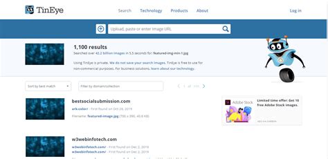 Exploring Reverse Image Search on Google, Bing, Yandex and Tineye