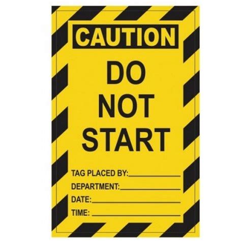 Aktion Safety Lockout Tag Do Not Start, AK-HOLDERE Lock and Hold ...