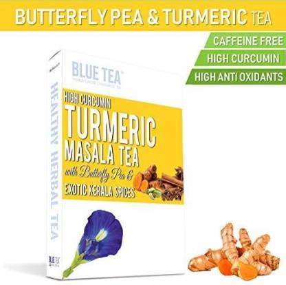 BLUE TEA Turmeric Masala | Butterfly Pea Flower Turmeric Herbal Tea ...