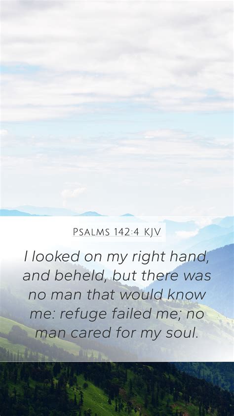 Psalms 142:4 Bible Verse Meaning | I looked on my right hand, and ...