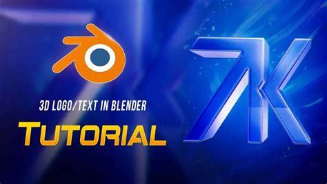 How to Make 3D Logo/Text In Blender | 3D Tutorial