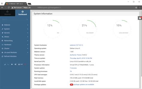 Image result for Webmin Installation