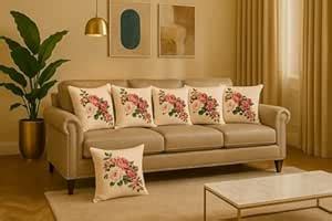 Buy TRENDECOR Designer and Decorative Printed Square Cushion Cover Set ...