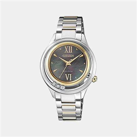 Citizen Citizen L Women Quartz Black Dial Analog Stainless Steel Watch ...