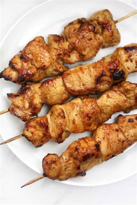 Chinese Chicken On A Stick Recipe | Chinese Skewers - Chicken Vibes