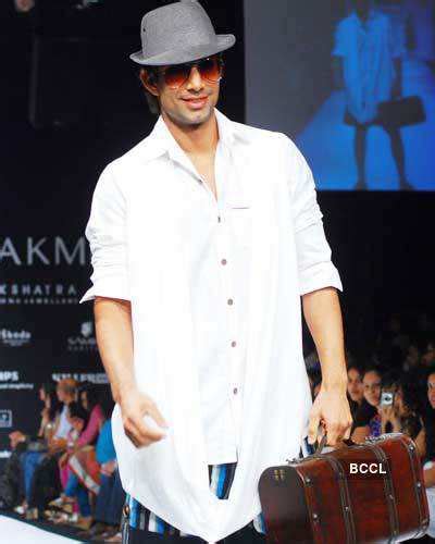 A model displays a creation by designer Masaba on Day 4 of Lakme ...