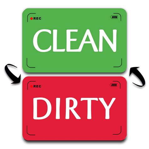 Clean Dirty Dishwasher Sign Template Clean/Dirty Dishwasher Magnet