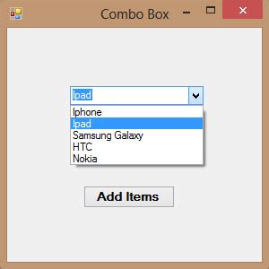 Image result for Combo Box Visual Basic
