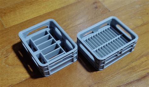 Half-height CR2032 / CR2477 beer crate battery containers by Luke | Download free STL model ...