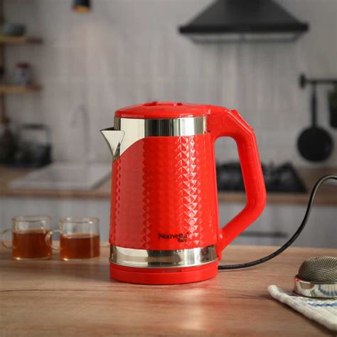 Electric Smart Kettle - Red 1.8 L - Set of 1 Pcs – Raj Imports