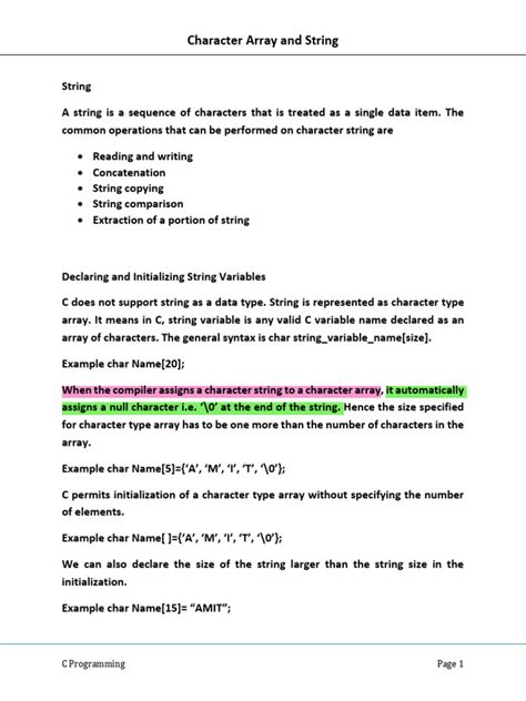 Image result for Character Array String