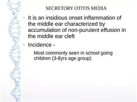 Secretory otitis media | ODP