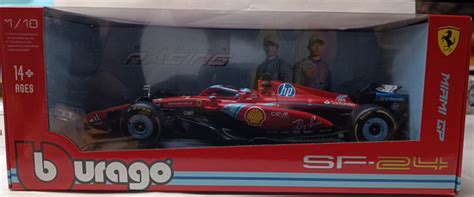 Bburago 2024 F1 Ferrari SF24 Ferrari Racing Team #16 Racing C Leclerc ...