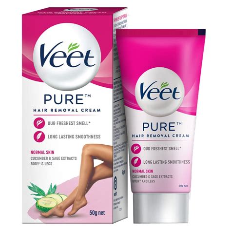Buy Veet Silk & Fresh Hair Removal Cream, Normal Skin - 50g Online at ...