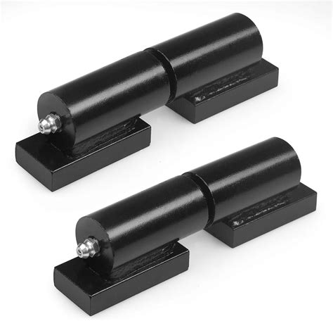 Buy Ilyapa Heavy Duty Barrel Hinges, 2 Pack - 5 Inch Black Weld On ...