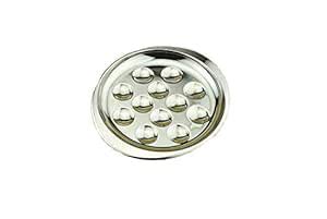 Buy Stainless Steel Snail Mushroom Escargot Plate Dishes 12 Compartment ...