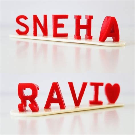 3D Name Flip | Couple Name Gift | Giftify