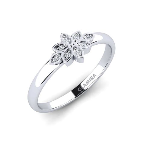 Order GLAMIRA Ring Emety in Round cut 0.04 Carat 14ct White Gold ...