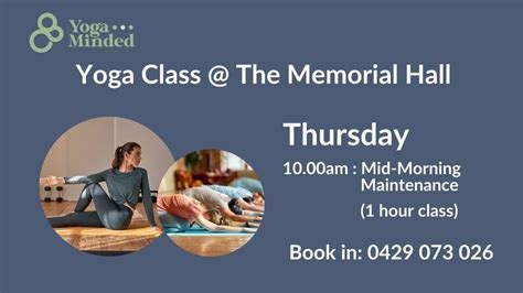 Yoga Minded Mid-Morning Maintenance, Jindabyne Memorial Hall ...