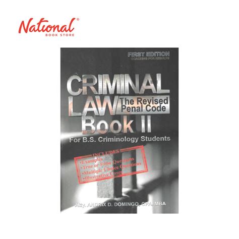 Criminal Law Book 2: The Revised Penal Code (2022 Edition) by Atty. Andrix Domingo - Trade Paperback