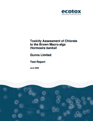 Fillable Online Toxicity Assessment of Chlorate to the Brown Macro-alga ...