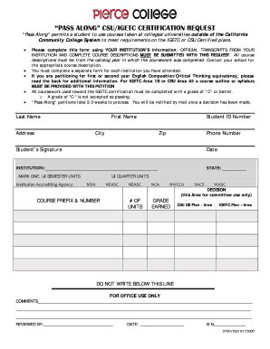 Igetc Pierce - Fill Online, Printable, Fillable, Blank | pdfFiller