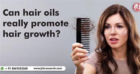 Can hair Oils Really Promote Hair Growth? – Dr.JRK's Research and ...
