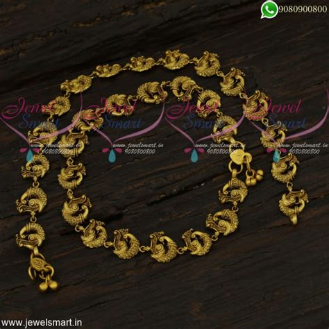 Beautiful Peacock Fashion Jewellery Anklets Antique Gold Design Payal ...
