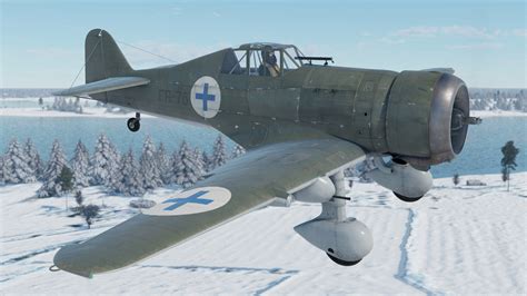 The Finnish licensed copy of the Dutch Fokker D.XXI fighter is a master of agility. Two 20 mm ...