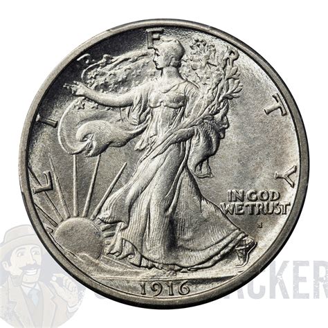 1916 S Walking Liberty Half Dollar Value | CoinTrackers