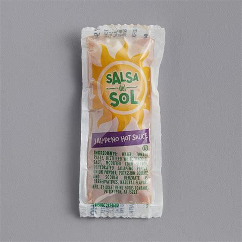 Salsa Del Sol Jalapeno Hot Sauce Packets (500/Case)