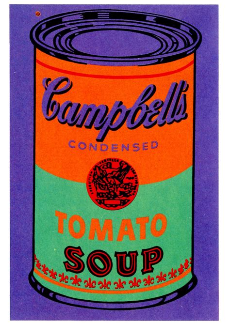 Colored Campbell's Soup Can, 1965 by Andy Warhol - 4 X 6 Inches (10 Po ...