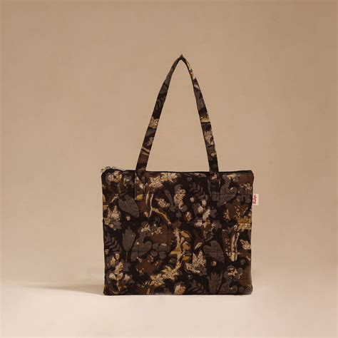 Black Handcrafted Quilted Handbag