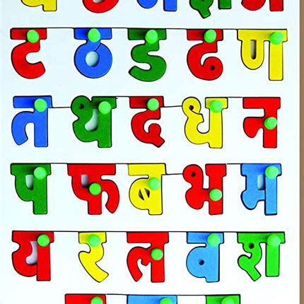 HINDI ALPHABETS INSET PUZZLE WITH KNOB – SchoolWizardApp Pvt. Ltd.