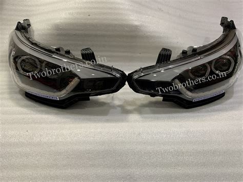 Elite i20 Dual Square Projector Headlights with Ultra Matrix DRL with ...