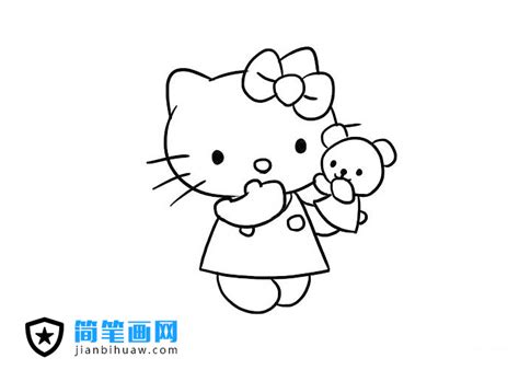 Hello Kitty简笔画教程 - 学院 - 摸鱼网 - Σ(っ °Д °;)っ 让世界更萌~ mooyuu.com