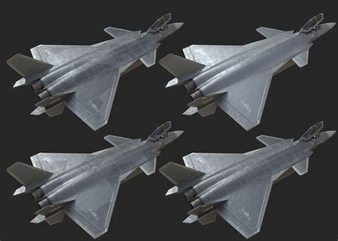 3D model J20 stealth fighter j20 J20 J-20 Jian20 Chengdu VR / AR / low ...