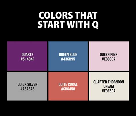 Best colors that start with q names and color codes – Artofit