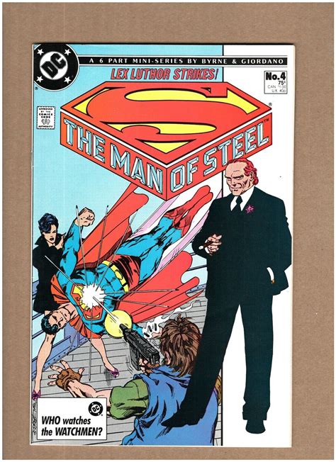 Man of Steel #4 DC Comics 1986 Superman Lex Luthor John Byrne VF+ 8.5 ...