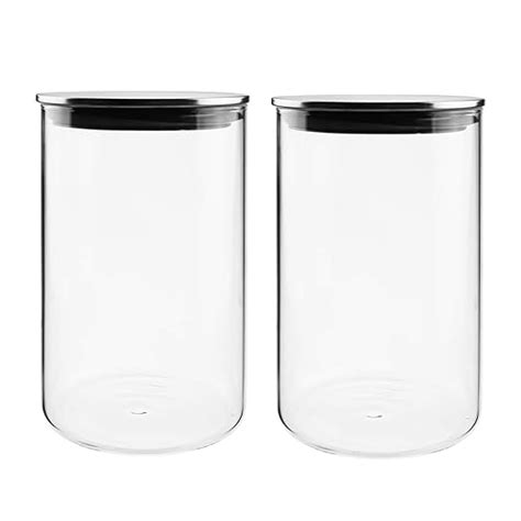 Buy HOMIES, Set of 2 Pieces Silicone Vacuum Seal Glass airtight Jar ...