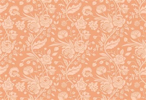 Buy Peach Floral Wallpaper – 3 Years Warranty