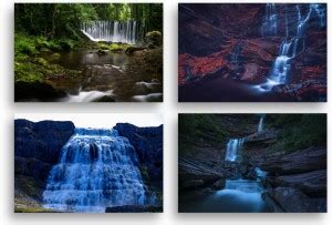 DK RAM 60.96 cm Natural Waterfall Poster For Room Home office Wall ...