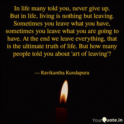 In life many told you, ne... | Quotes & Writings by Ravikantha ...