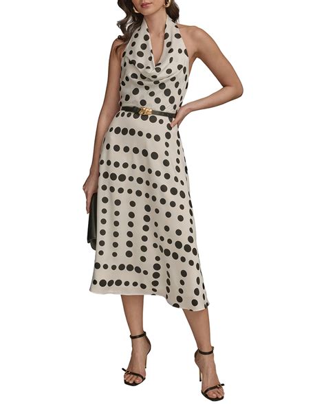 Vestido de lunares cuello halter · Donna Karan New York · El Corte Inglés