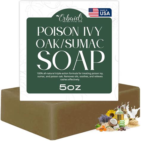 Amazon.com : Poison Ivy Soap Bar – All Natural Poison Ivy Treatment – Anti-Itch Skin Cleanser ...