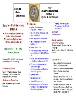 Fillable Online optics sgu SFM-09-Call-f.doc Fax Email Print - pdfFiller