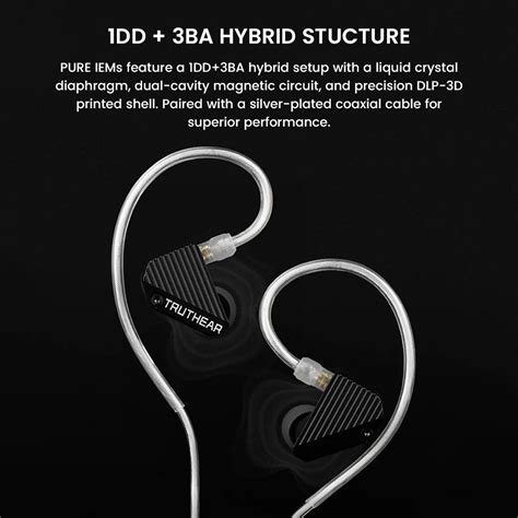 TRUTHEAR IEM - Hybrid Driver Performance | 1DD + 3BA Setup – Concept Kart