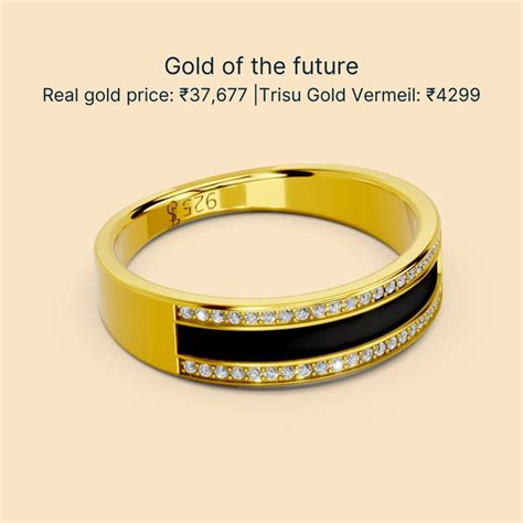 22kt Gold Vermeil Titan Ring for Men – Trisu