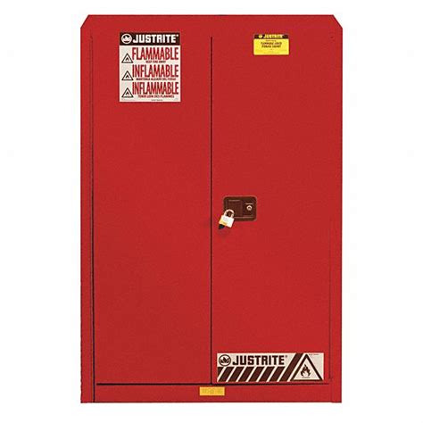 JUSTRITE, Std, 60 gal, Hazardous Material Storage Cabinet - 6VTG7 ...
