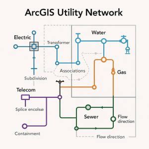 ArcGIS Utility Network Tutorial 的图像结果
